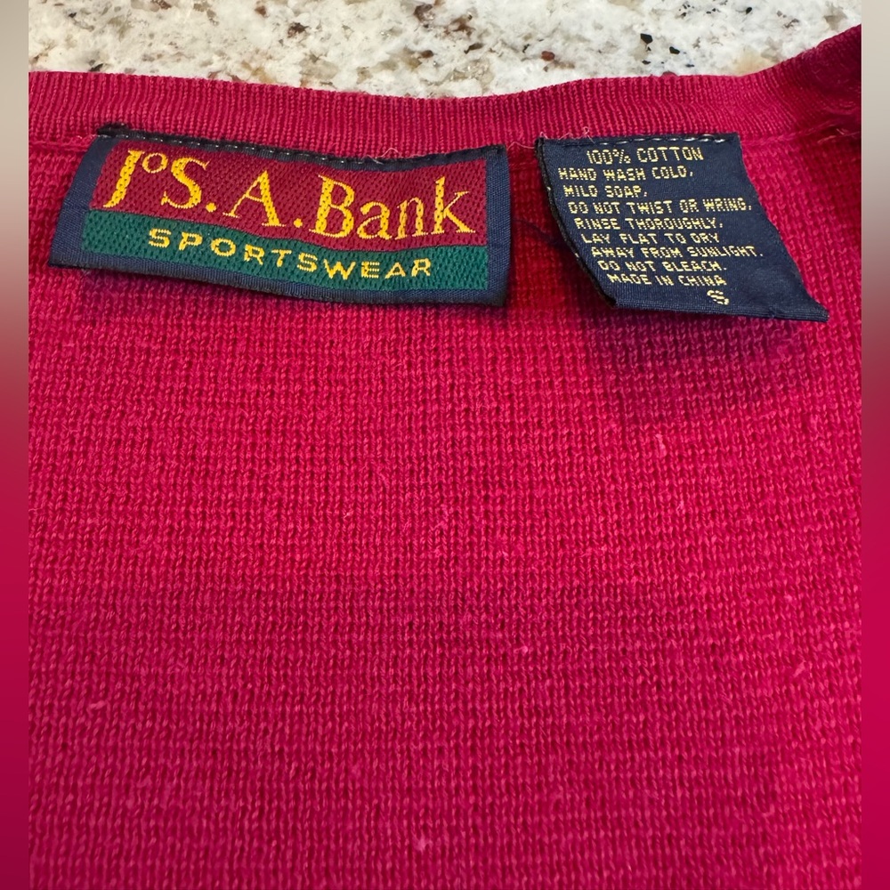 Jos. A. Bank Women's Vivid Berry Cardigan - Picture 4 of 4